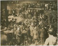 Cardinal Mercier greeted by Philadelphians on his visit here, September 27-29, 1919