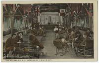 Life at Camp Dix, N.J., Interior of Y.M.C.A. Hut