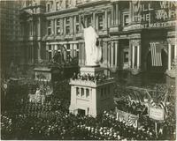 [Unveiling of Statue of Liberty at start of Third Liberty Loan Drive]