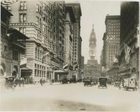 Broad St. looking North from Locust St., Flag Day, May 9, 1917