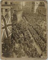 Emergency Aid Women Parading Past Union League. . . [Third Liberty Loan Drive] 1918