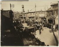 [Patriotic parade at Paul St. at Orthodox St., Frankford, ca. 1918]