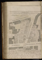 A Plan of all the houses destroyed and damaged by the great fire which began in Bishopsgate Street on Thursday Novr. 7. 1765.