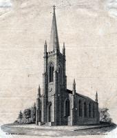 [Church of the Nativity] [graphic] / N. Le Brun , archt. Philadelphia; A. Koellner engr. on stone.