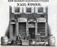 [Newmarket hardware, cutlery and nail store, 244 South Second Street, Philadelphia] [graphic] / James Queen del.