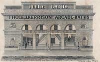 Public Baths. Thos. E. J. Kerrison's Arcade-Baths. [graphic] / On stone by W. H. Rease, No. 17 S. 5th St.