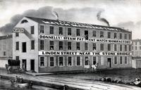 [Donnelly's steam patent match manufactory, Linden Street near the Stone Bridge, Philadelphia] [graphic].