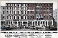 Grigg Block, North Fourth Street, Philadelphia. [graphic] / W.H. Rease, No. 17 1/2 South Fifth Street.