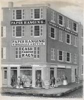 [Western Paper Hangings Establishment, 501 Market Street, Philadelphia.] [graphic] / Drawn on stone by Wm. H. Rease, 17 South 5th St.