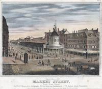 Market Street, from Front St. [graphic] / Lith. of J.T. Bowen.
