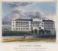 U. S. Naval Asylum. [graphic] / [J. C. Wild] ; Lith. of J.T. Bowen.