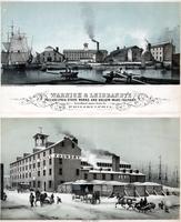 Warnick & Leibrandt's Philadelphia stove works and hollow-ware foundry. First wharf above Noble St. Philadelphia. [graphic] / From nature & on stone by W. H. Rease 17 So. 5th St.