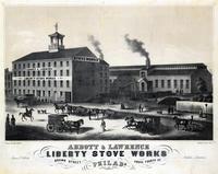 Abbott & Lawrence. Liberty Stove Works, Brown Street above Fourth St. Philada. [graphic] / Drawn & lithd. by A. Kollner.