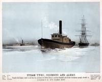 Steam tugs, Columbus and Alert. Vessels of all classes towed to and from sea and about the harbor; towing to and from Schuylkill and all other descriptions promptly attended to. S. Flanagan No. 78 South Delaware Avenue. [graphic] / Lith. by Rease & Schell