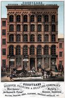 Goodyears Rubber-Packing & Belting Company. Warehouse 104 Chestnut St. Philada. Factory Newtown, Connecticut. Belting, packing, hose, clothing, druggist-articles, etc. [graphic] / E. Luders lith.