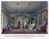Interior view of Independence Hall, Philadelphia. [graphic] / On stone Max Rosenthal.