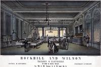 Rockhill & Wilson, tailors & clothiers of men & boys wear, Nos. 205 & 207 Chestnut St & 28 South 6th Street. [graphic] / Lith. by W. H. Rease, N.E. cor. 4th & Chestnut Sts.