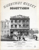 Chestnut Street Schottisch. [Wm. D. Rogers' "Carriage Repository", 1009 & 1011 Chestnut St.] [graphic] / J. Haehnlen Lith Phila.