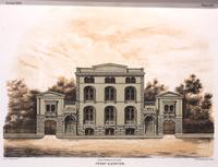 [Residence of Joseph Harrison, Esqr., Rittenhouse Square, Phila.] Front Elevation. [graphic].