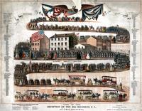 View of the reception of the 29th Regiment, P. V., at Philadelphia. [graphic].