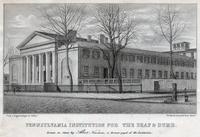 Pennsylvania Institution for the Deaf & Dumb. [graphic] / Drawn on stone by Albert Newsam, a former pupil of the Institution; From a daguerreotype by Collins.