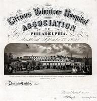 Citizens Volunteer Hospital Association of Philadelphia. Instituted, September 5th 1862. [graphic] / From nature by Jas. Queen.