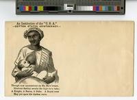 Slave nursing white baby envelope