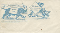Winfield Scott elephant chasing Jefferson Davis pig envelope