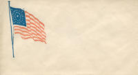 Flag facing right envelope