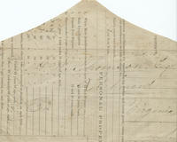 Homemade envelope with text