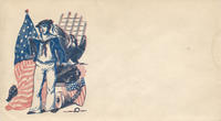 Sailor with Union flag, shield and eagle envelope