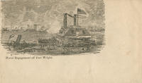 Naval battle near Fort Wright envelope