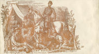 Camp scene with horse envelope
