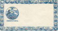 Pennsylvania with ornate border envelope