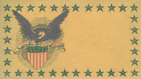 Eagle with shield and banner envelope