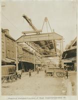 Progress of steel construction - bent 39, Apr. 24, 1916.