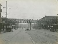 Girard Ave crossover without station girders - Front Street, September 14, 1916.