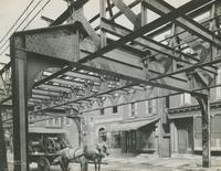 Perspective of standard transverse girder, bent 136 - Front Street, July 14, 1916.