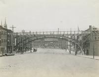 Profile of arch over Lehigh Ave. looking west, June 4, 1917.