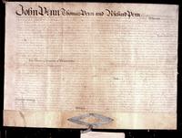 Original Charter, signed on behalf of the Proprietors of Pennsylvania.