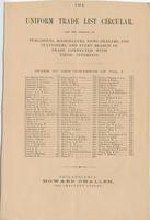 The uniform trade list circular.
