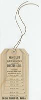 Price-list of Dennison's patent direction label.