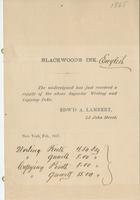 Blackwood's ink.