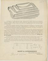 We beg leave to call attention to the "expansive document envelope," patented August 16th, 1864, an article which has long been wanted by the business community...