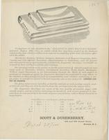 We beg leave to call attention to the "expansive document envelope," patented August 16th, 1864, an article which has long been wanted by the business community...