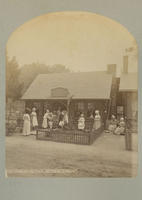 Lob cabin in "Ye Olden Time."