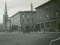 N.W. & N. E. Chelten Ave. & Main St., Post Office & 1st Presbyt. Church.