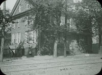 Engle House, Main St. abv. Town Hall. Built 1758 by Benj. Engle. Stone in N. Gable B. E. 1758.