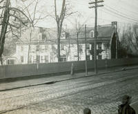 "Wyck" Haines home, Walnut Lane & Main St., oldest house standing in Gt'n at this date.