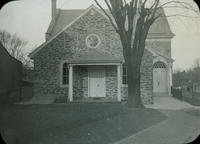 Dunkard Meeting House, Germantown. Main St. abv. Sharpnack, N.E. side, 1770, mother church of Dunkards or German Baptists. 